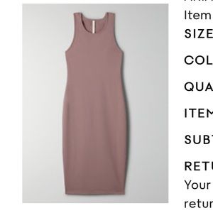 The Group by Babaton Aritzia Ariane dress xxs